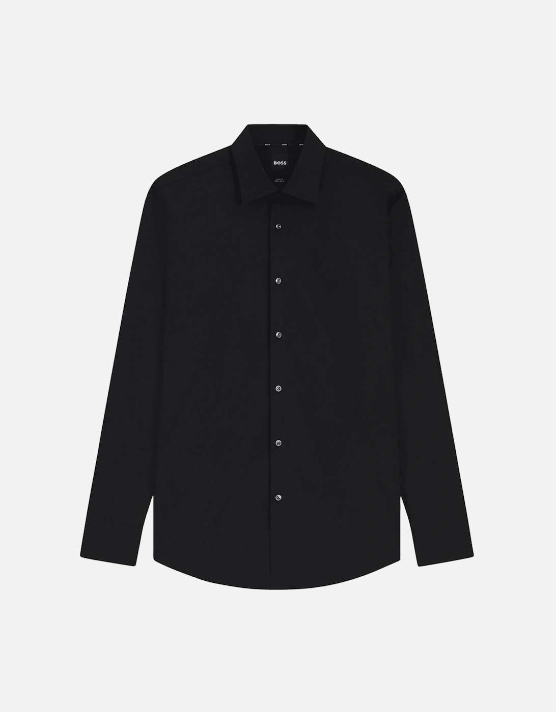 H-Hank Slim Fit Easy Iron Black Shirt, 4 of 3