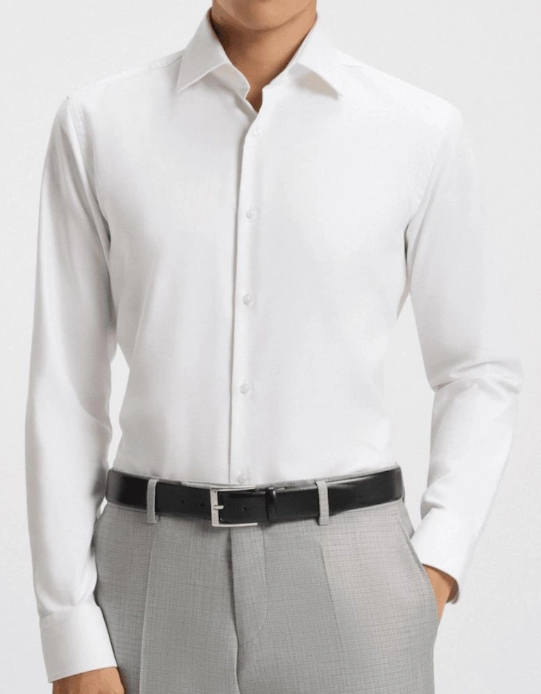 H-Hank Slim Fit Easy Iron White Shirt