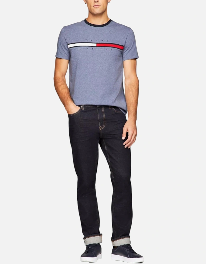 Mens T Shirts Crew Neck Signature Stripe Summer Cotton Tino Tee