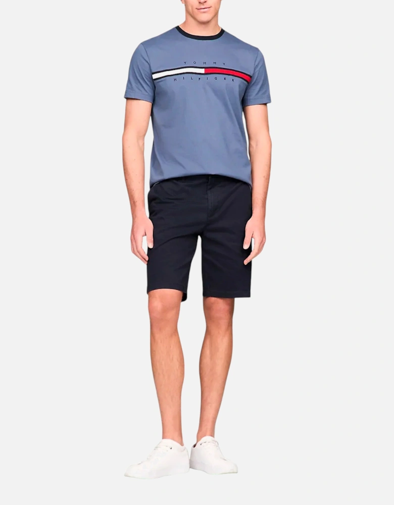 Mens T Shirts Crew Neck Signature Stripe Summer Cotton Tino Tee