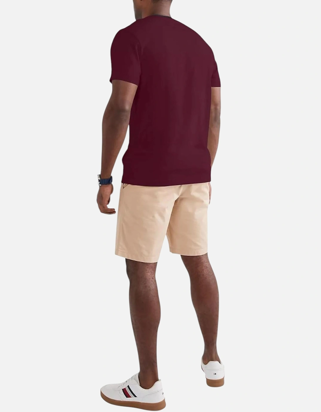 Mens T Shirts Crew Neck Signature Stripe Summer Cotton Tino Tee