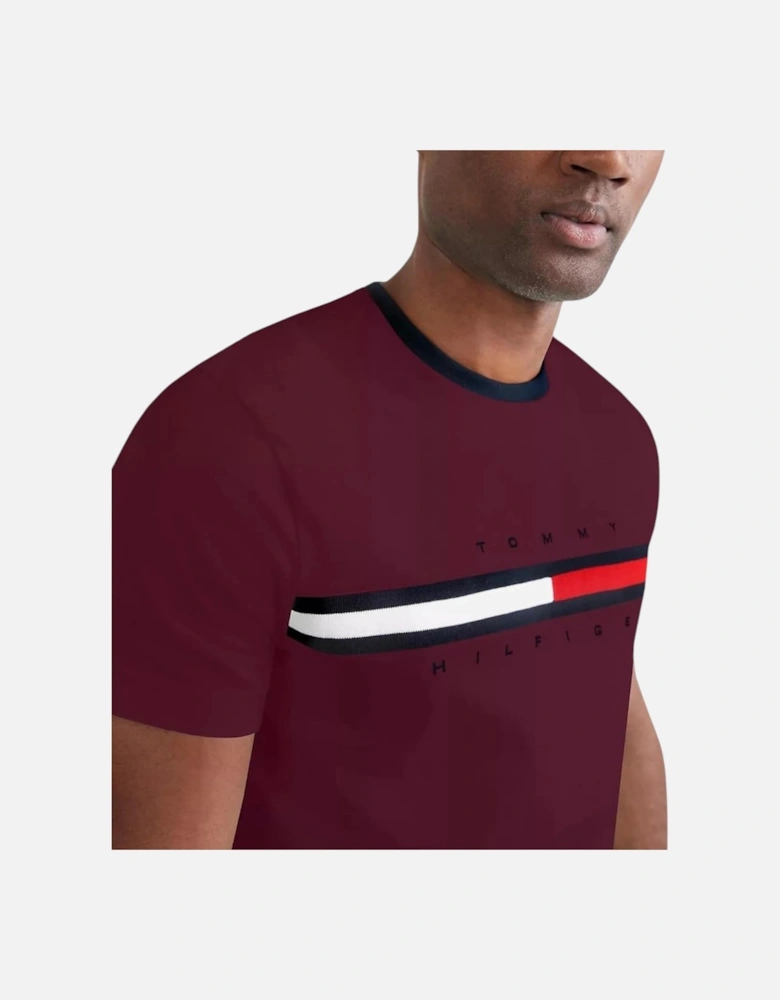 Mens T Shirts Crew Neck Signature Stripe Summer Cotton Tino Tee