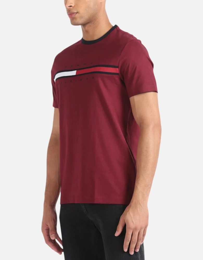 Mens T Shirts Crew Neck Signature Stripe Summer Cotton Tino Tee