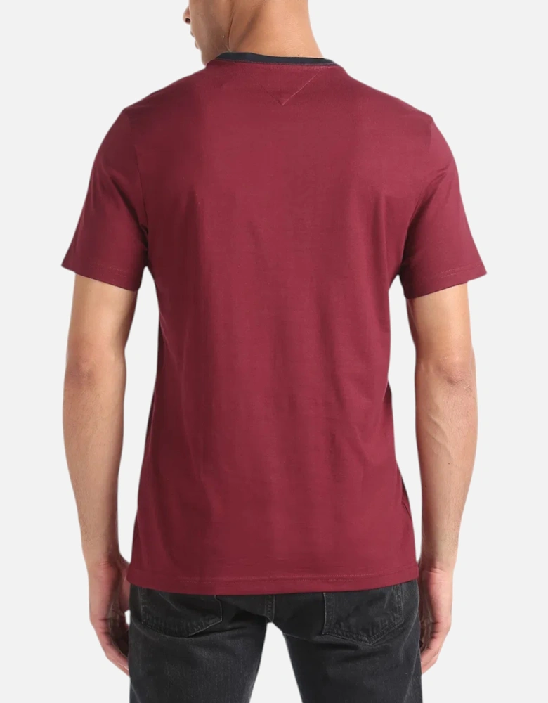 Mens T Shirts Crew Neck Signature Stripe Summer Cotton Tino Tee