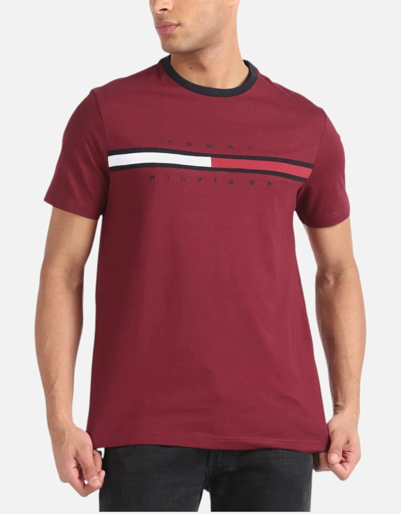Mens T Shirts Crew Neck Signature Stripe Summer Cotton Tino Tee