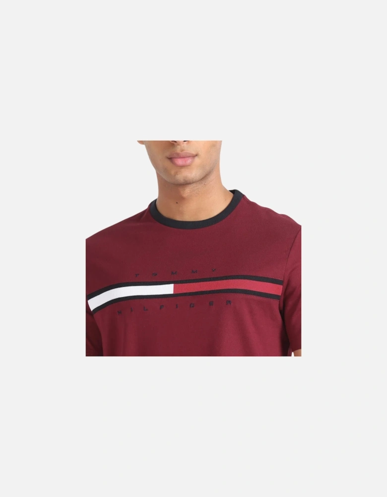 Mens T Shirts Crew Neck Signature Stripe Summer Cotton Tino Tee