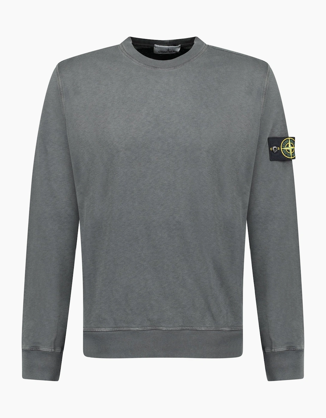 Men's Stone Island Old Effect Crewneck Sweatshirt Charcoal Grey - Size: 44