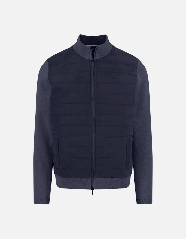 Fynch-Hatton Full-Zip Knitwear Navy