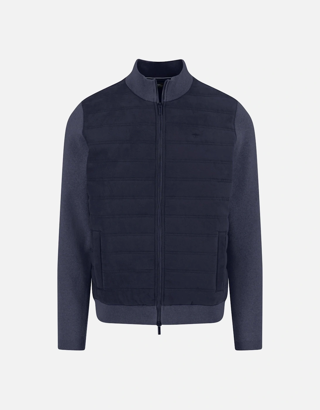 Fynch-Hatton Full-Zip Knitwear Navy, 4 of 3