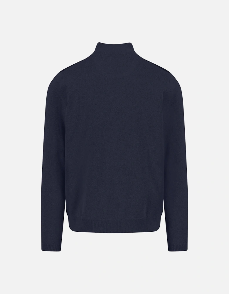Fynch-Hatton Full-Zip Knitwear Navy