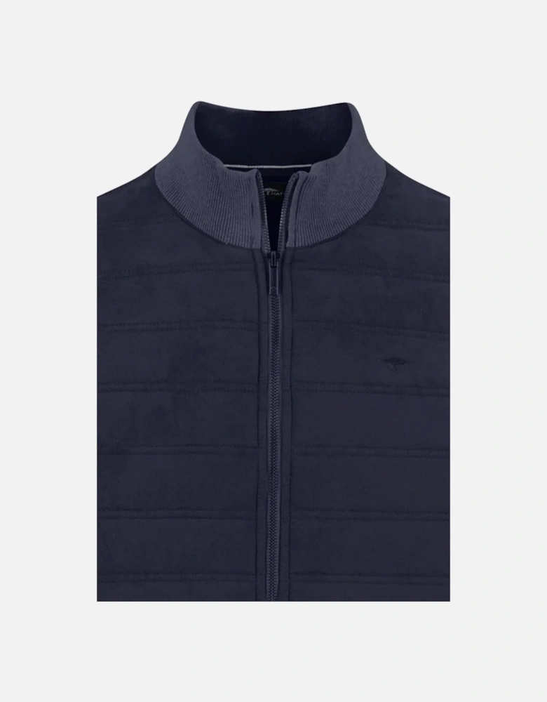 Fynch-Hatton Full-Zip Knitwear Navy