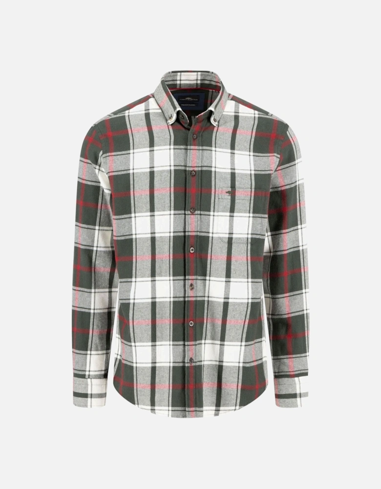 Fynch-Hatton Long Sleeved Shirt Dark Ivy