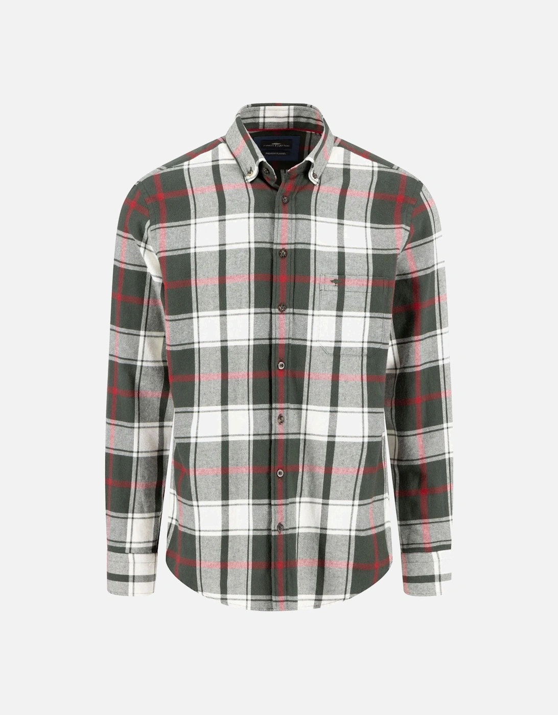 Fynch-Hatton Long Sleeved Shirt Dark Ivy, 4 of 3