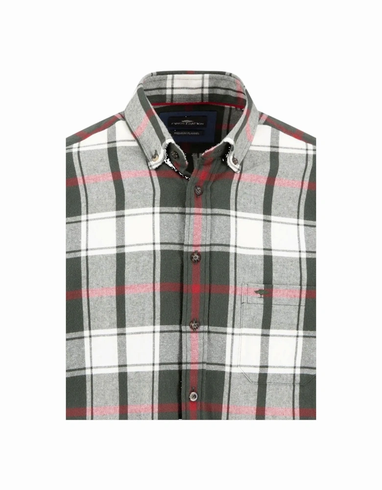 Fynch-Hatton Long Sleeved Shirt Dark Ivy