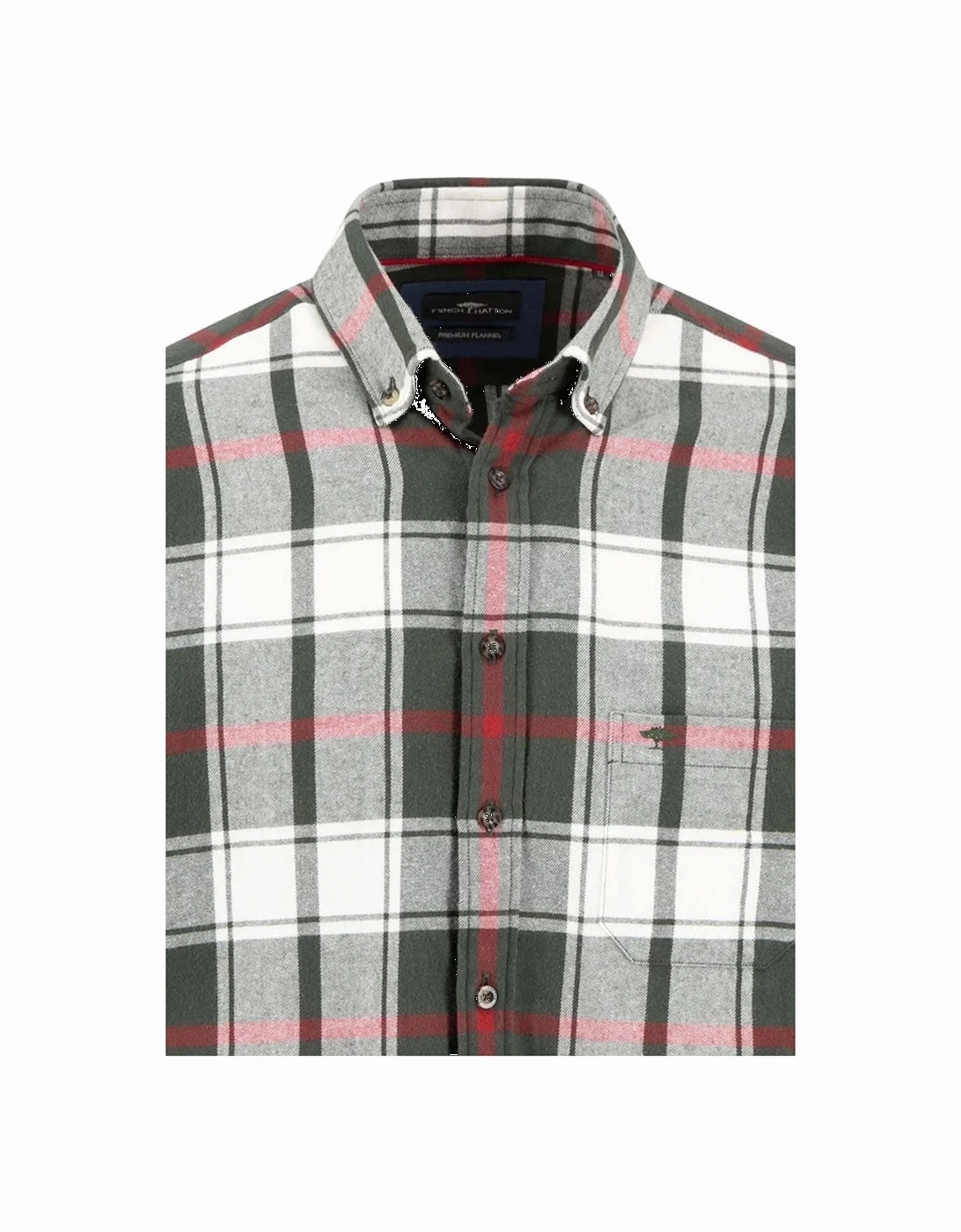 Fynch-Hatton Long Sleeved Shirt Dark Ivy