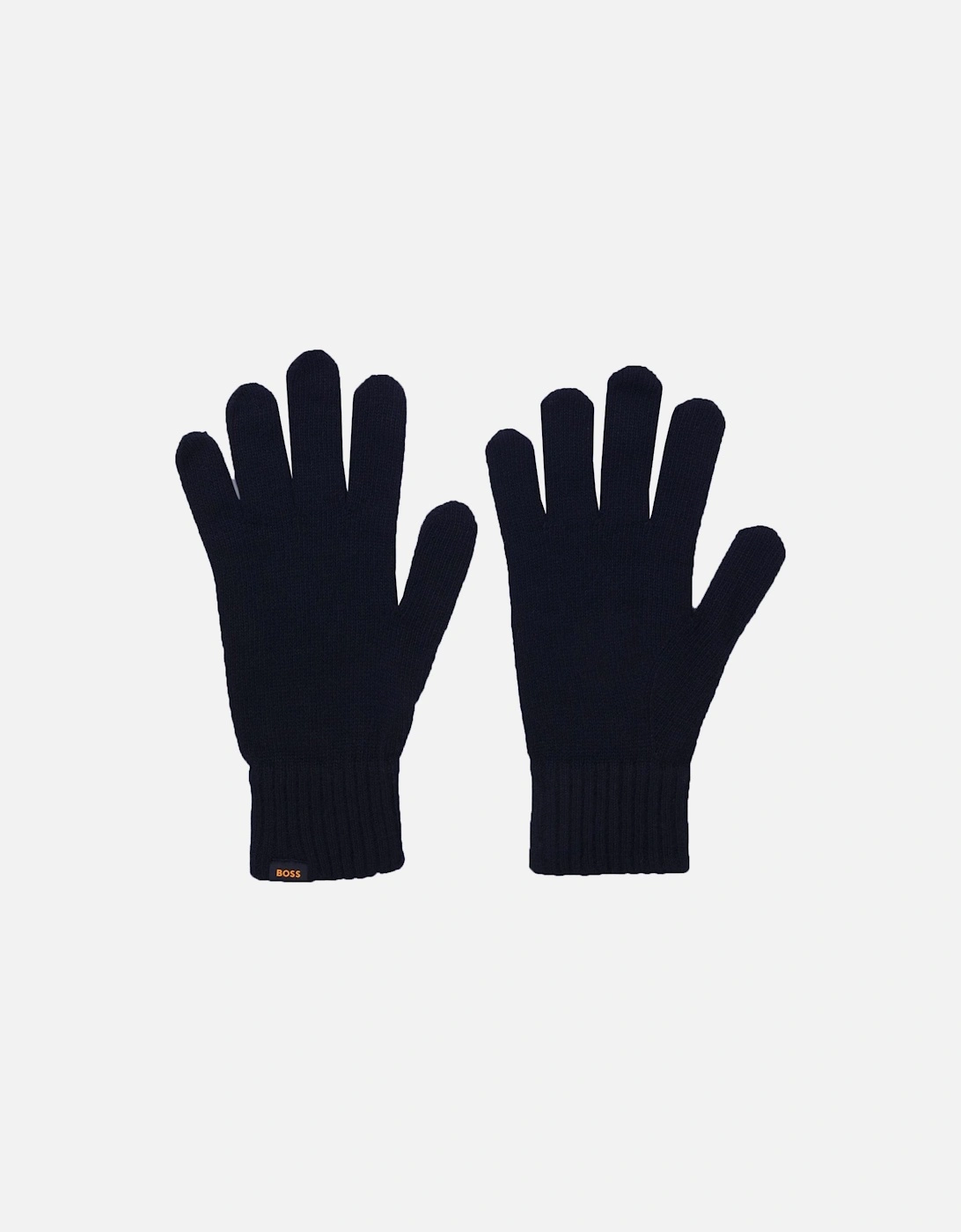 Boss Orange Kalipso Knitted Hat and Gloves Set Dark Blue