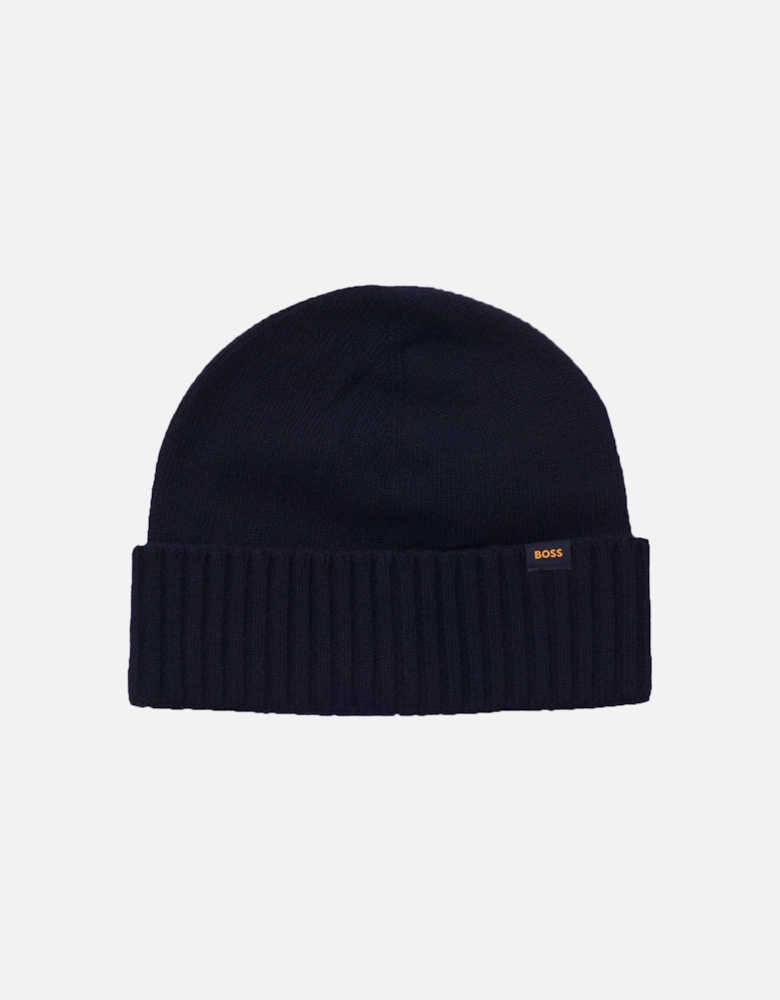 Boss Orange Kalipso Knitted Hat and Gloves Set Dark Blue