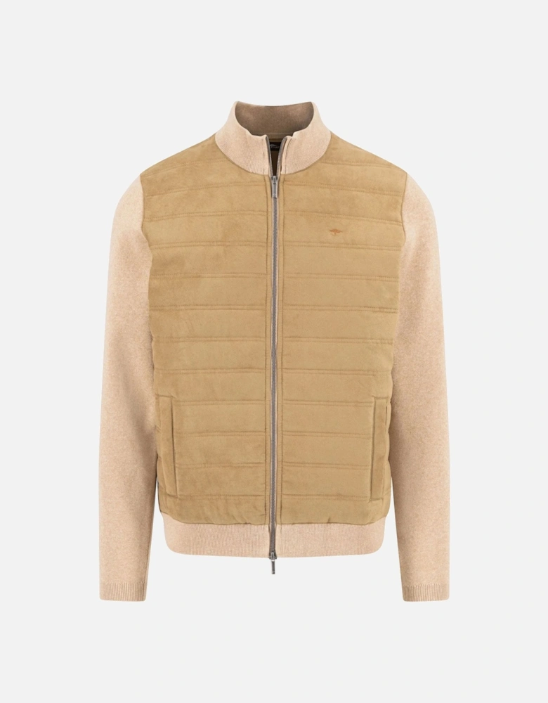 Fynch-Hatton Full-Zip Knitwear Taupe