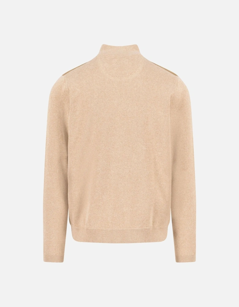 Fynch-Hatton Full-Zip Knitwear Taupe