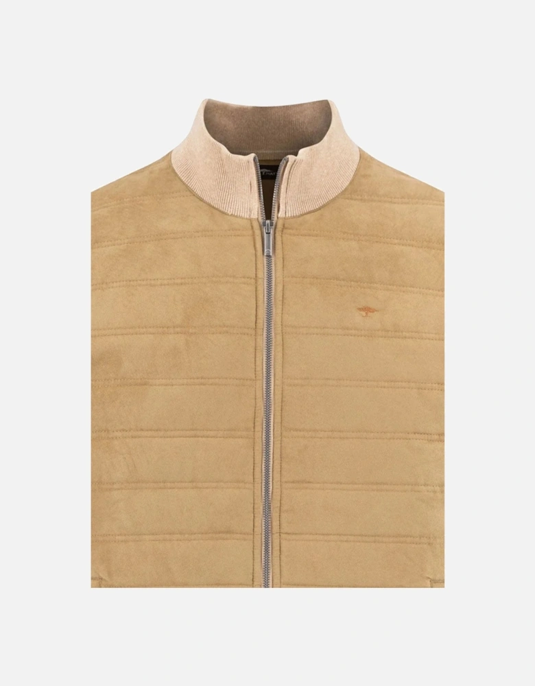 Fynch-Hatton Full-Zip Knitwear Taupe