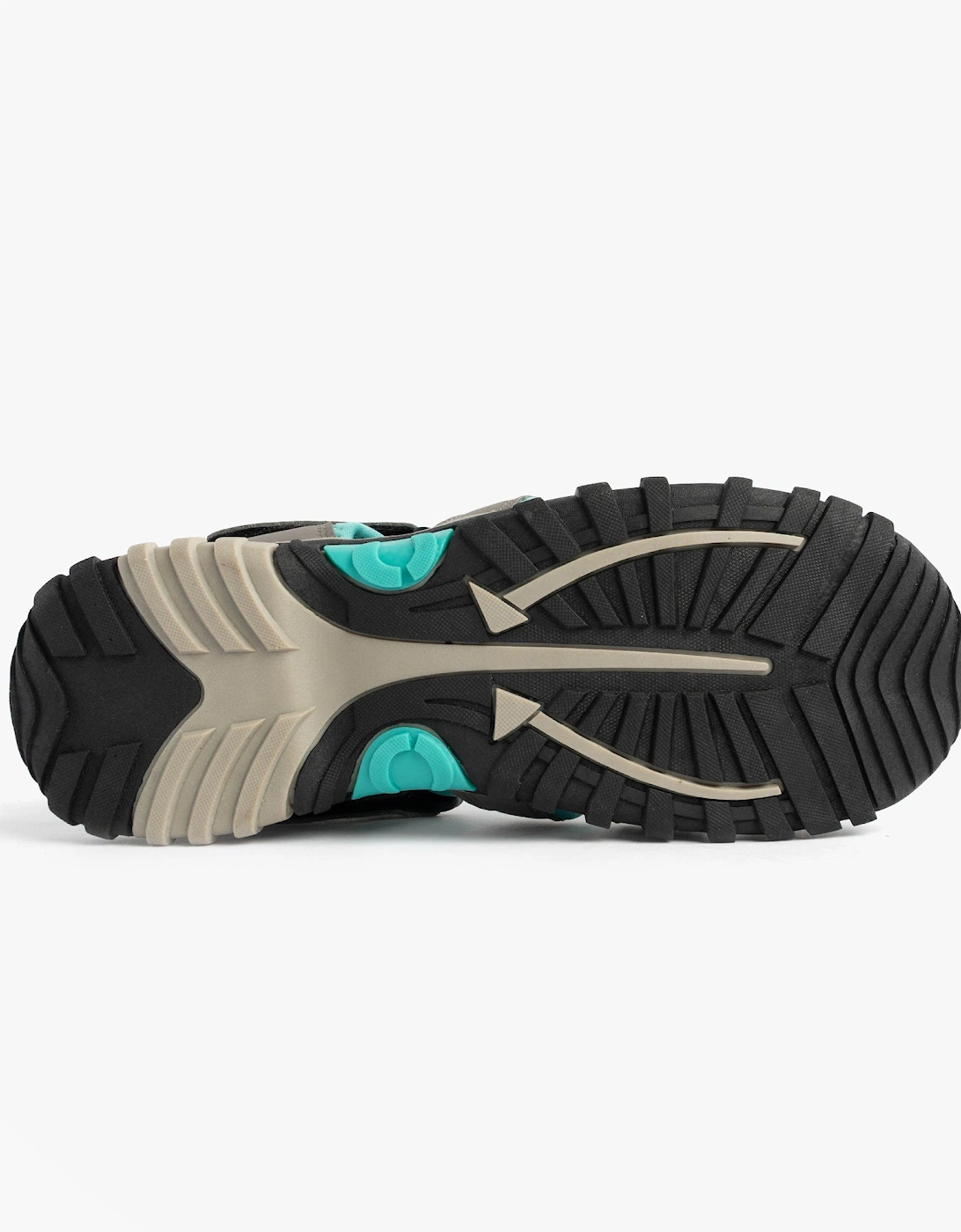 SASHA Womens Toggle & Velcro Summer Trail Sandals Grey/Mint