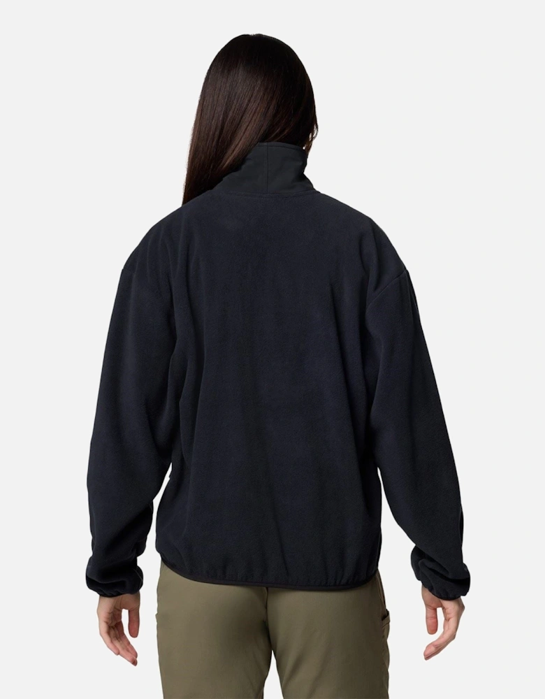 Sequoia Grove 1/2 Zip Fleece Polyester Women's Black Pullover
