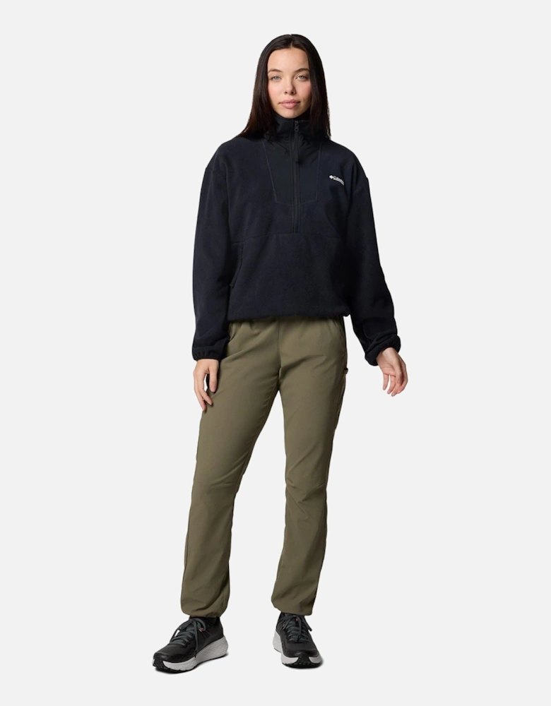 Sequoia Grove 1/2 Zip Fleece Polyester Women's Black Pullover