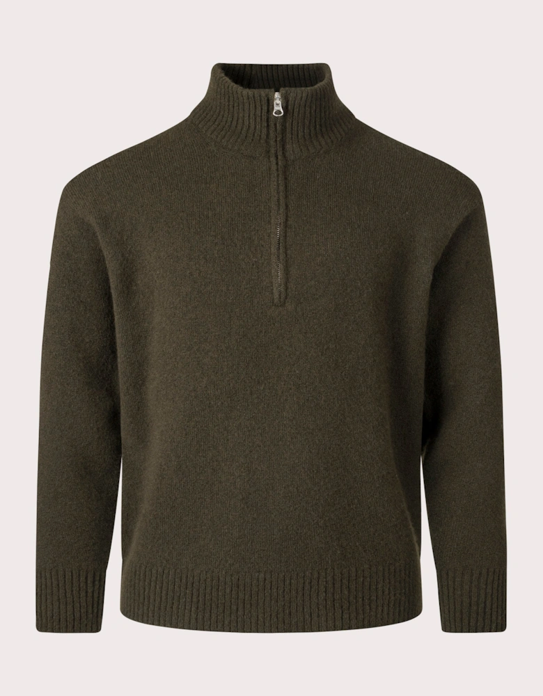 Maglia Collo Alto Quarter Zip Jumper