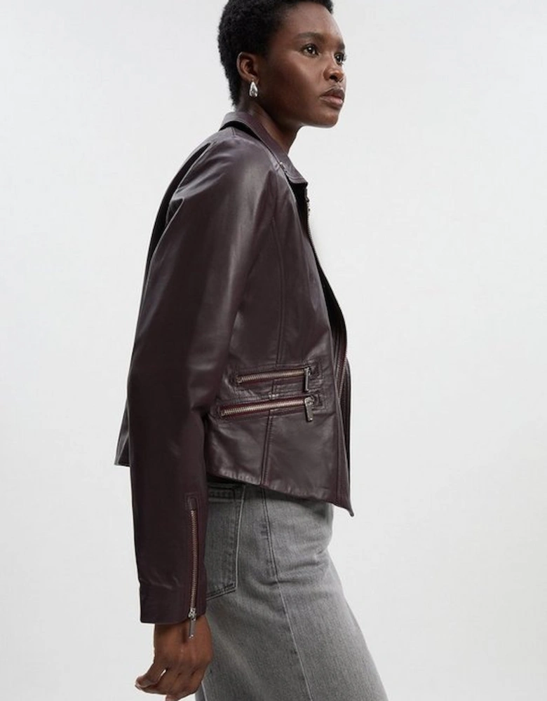 Leather Signature Biker Jacket