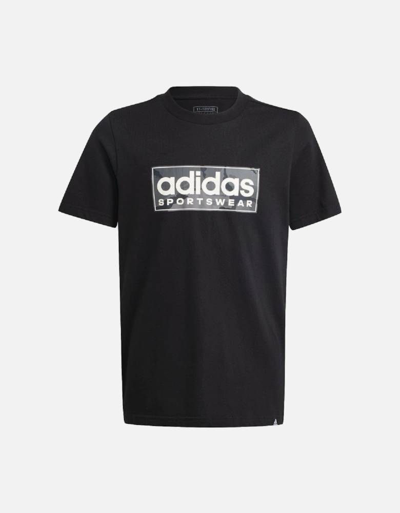 Junior Camo Linear Graphic T-Shirt