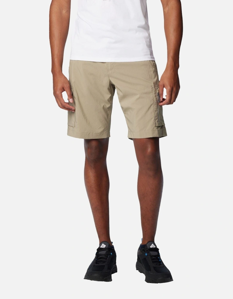Silver Ridge Utility Cargo Short Polyester Men's Brown Knee-Length Shorts