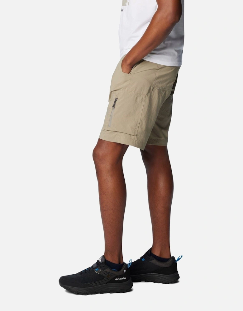 Silver Ridge Utility Cargo Short Polyester Men's Brown Knee-Length Shorts