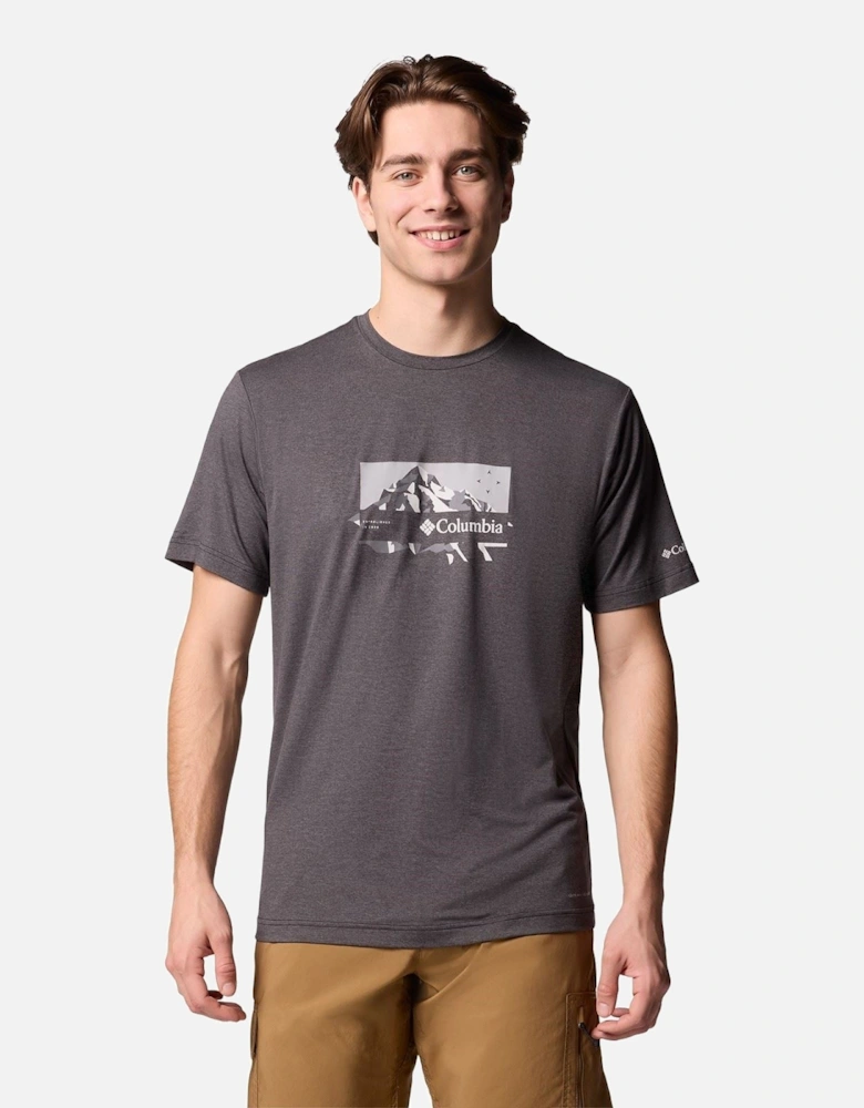 Kwick Hike Graphic SS Tee Polyester Men's Black Short Sleeve T-Shirts