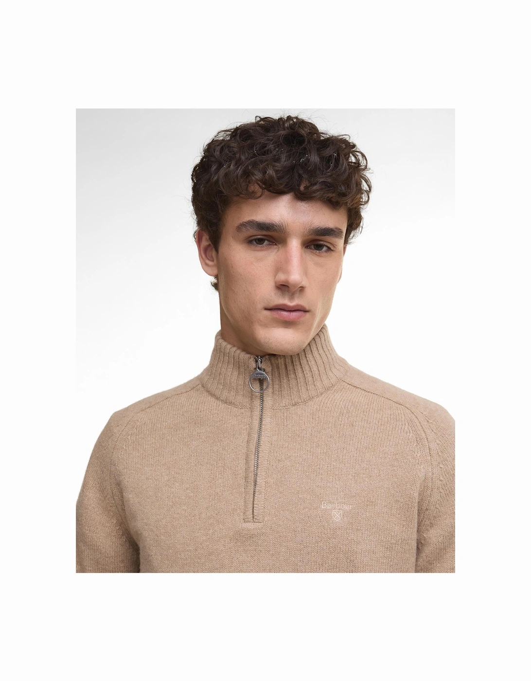 Grangetown Halfzip Sweater ST17  Washed Stone