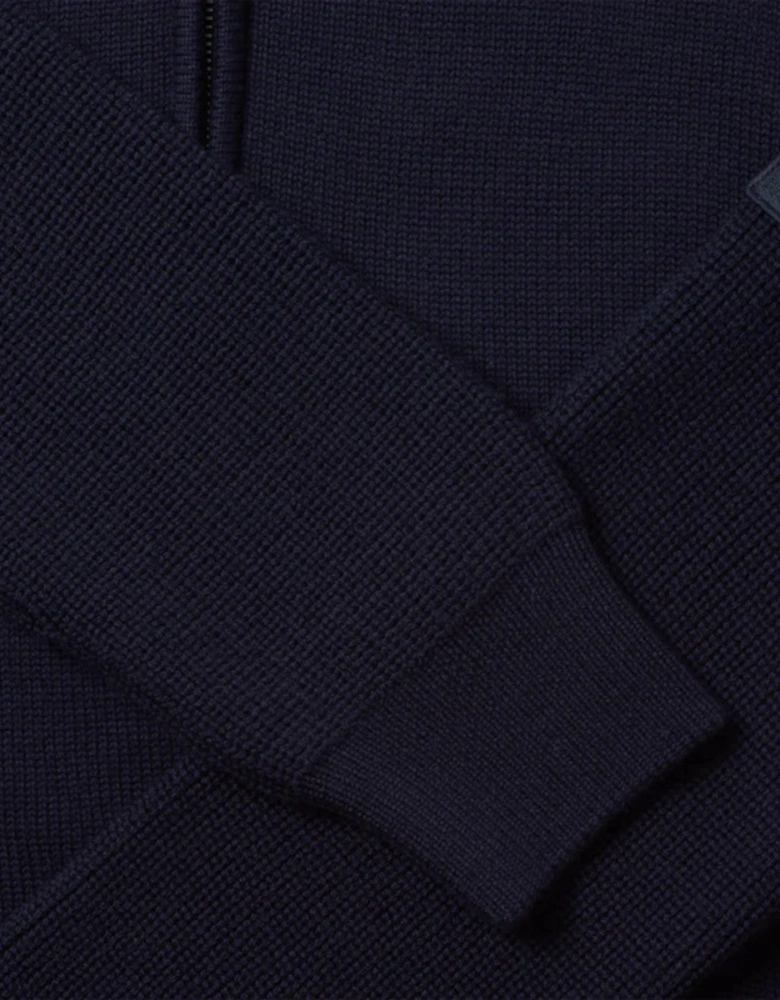 Aspect Quarter Zip Jumper Dark Ink