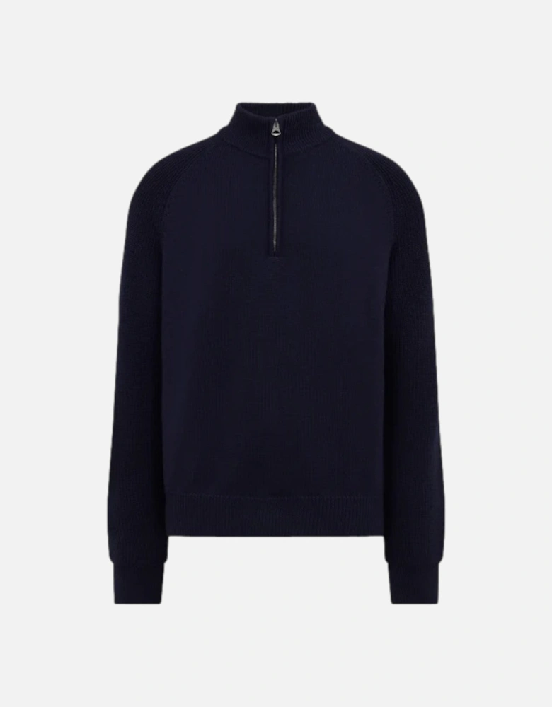 Aspect Quarter Zip Jumper Dark Ink