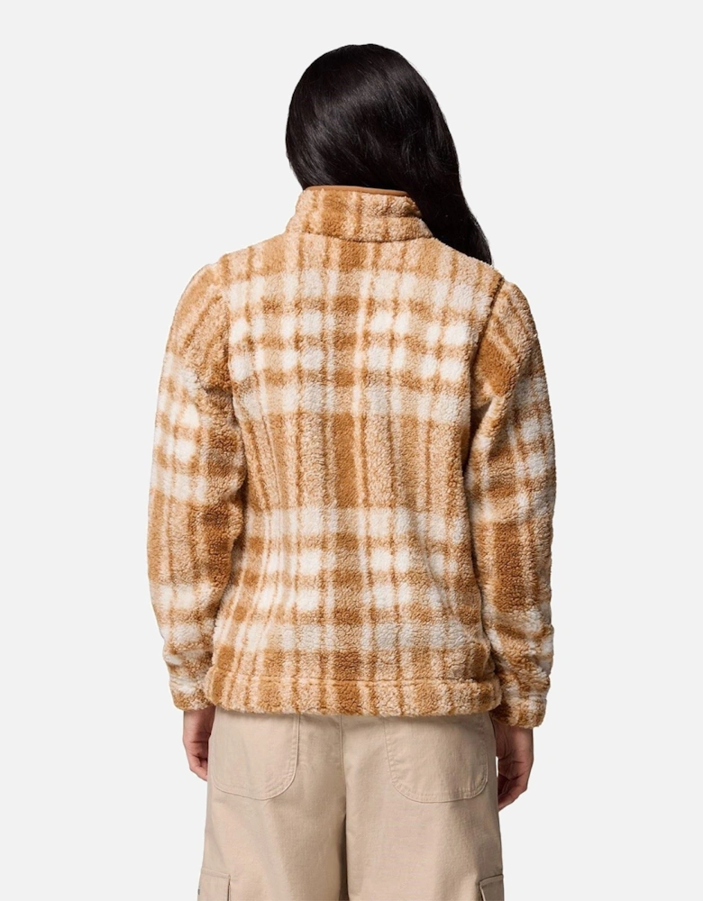 West Bend 1/4 Zip II Polyester Women's Brown Pullover