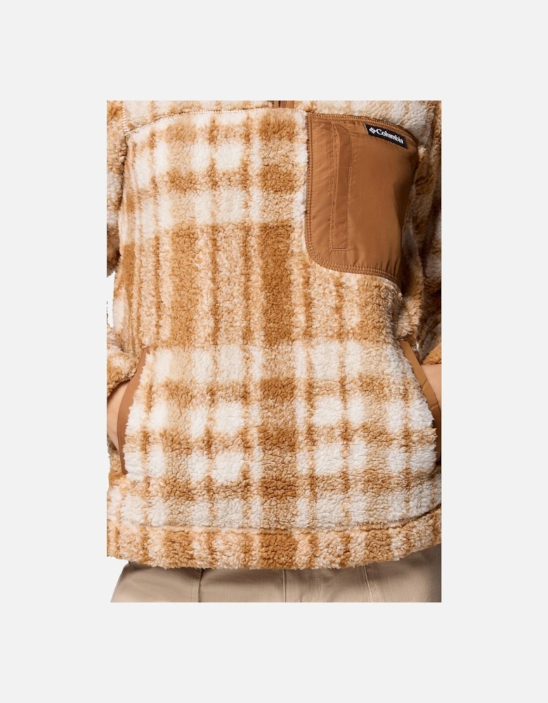 West Bend 1/4 Zip II Polyester Women's Brown Pullover