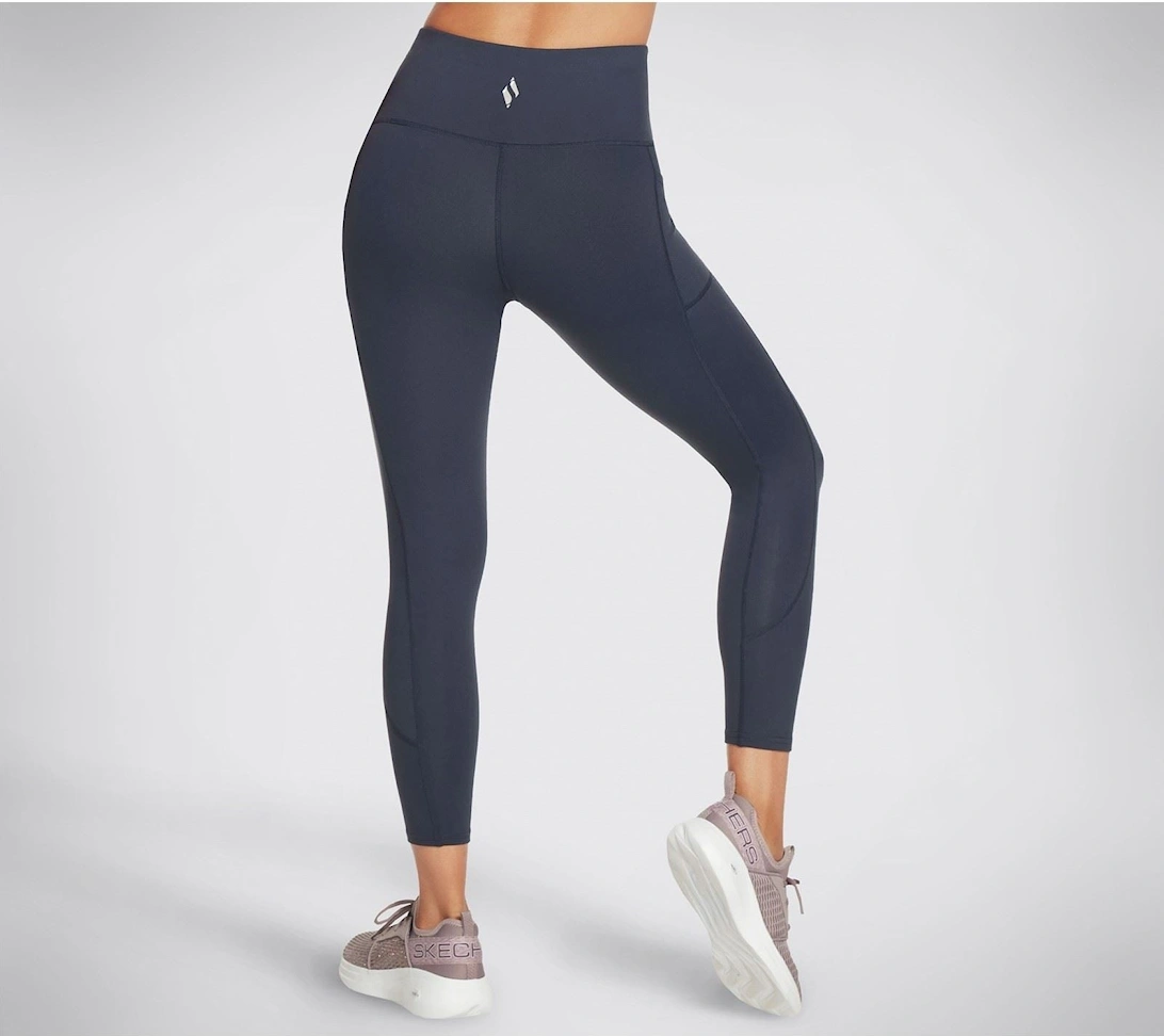 Performance GOWALK Wear High-Waisted 7/8 Nylon Women's Blue Sports Leggings