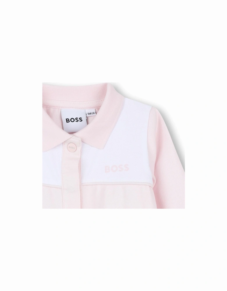 BOSS PINK BABY GIRL BABYGROW J52501