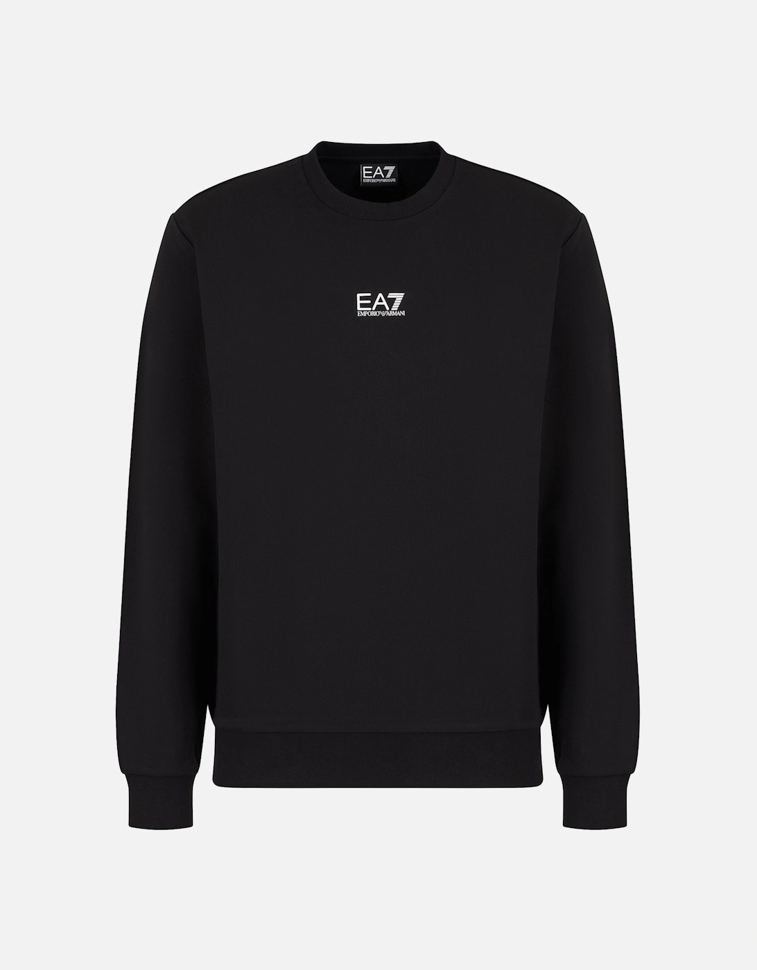 Emporio Armani Core ID Cotton Crew Sweatshirt Black, 5 of 4