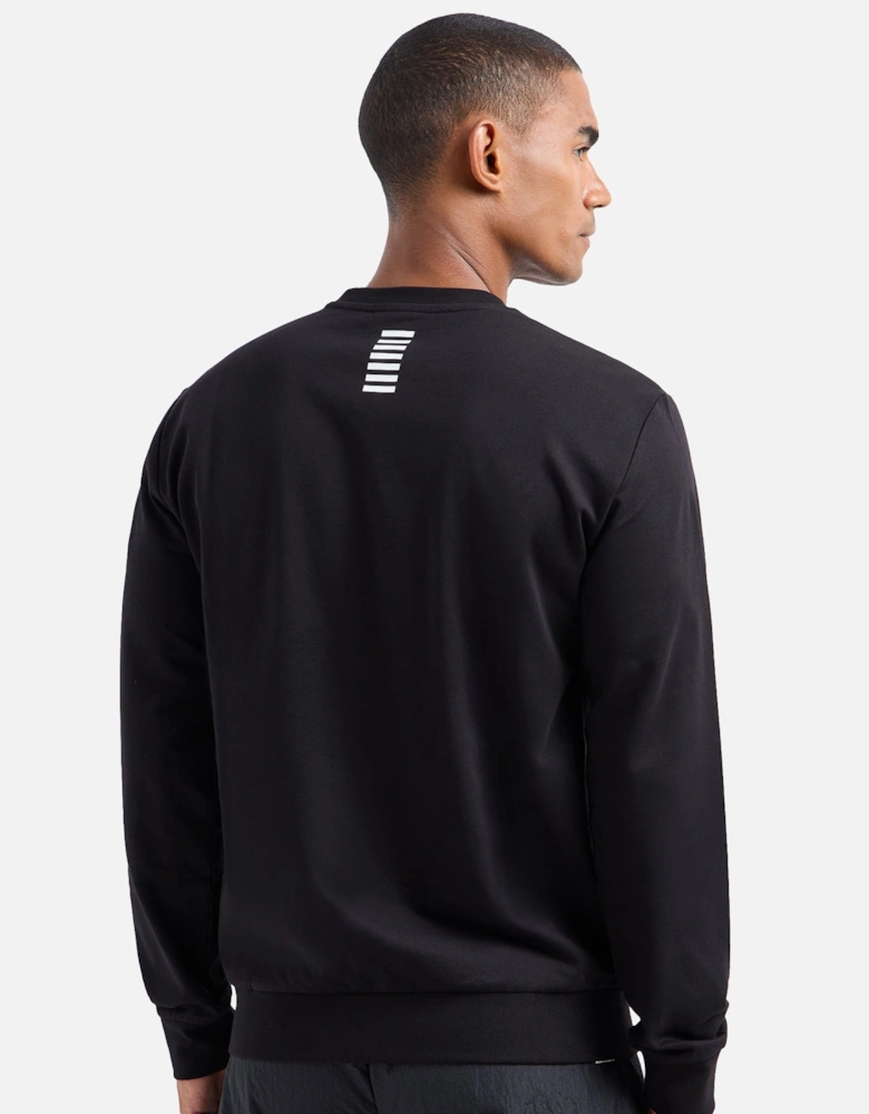 Emporio Armani Core ID Cotton Crew Sweatshirt Black