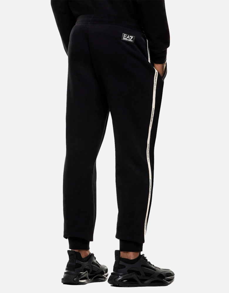 Emporio Armani Logo Series Tape Jogger Pants Black