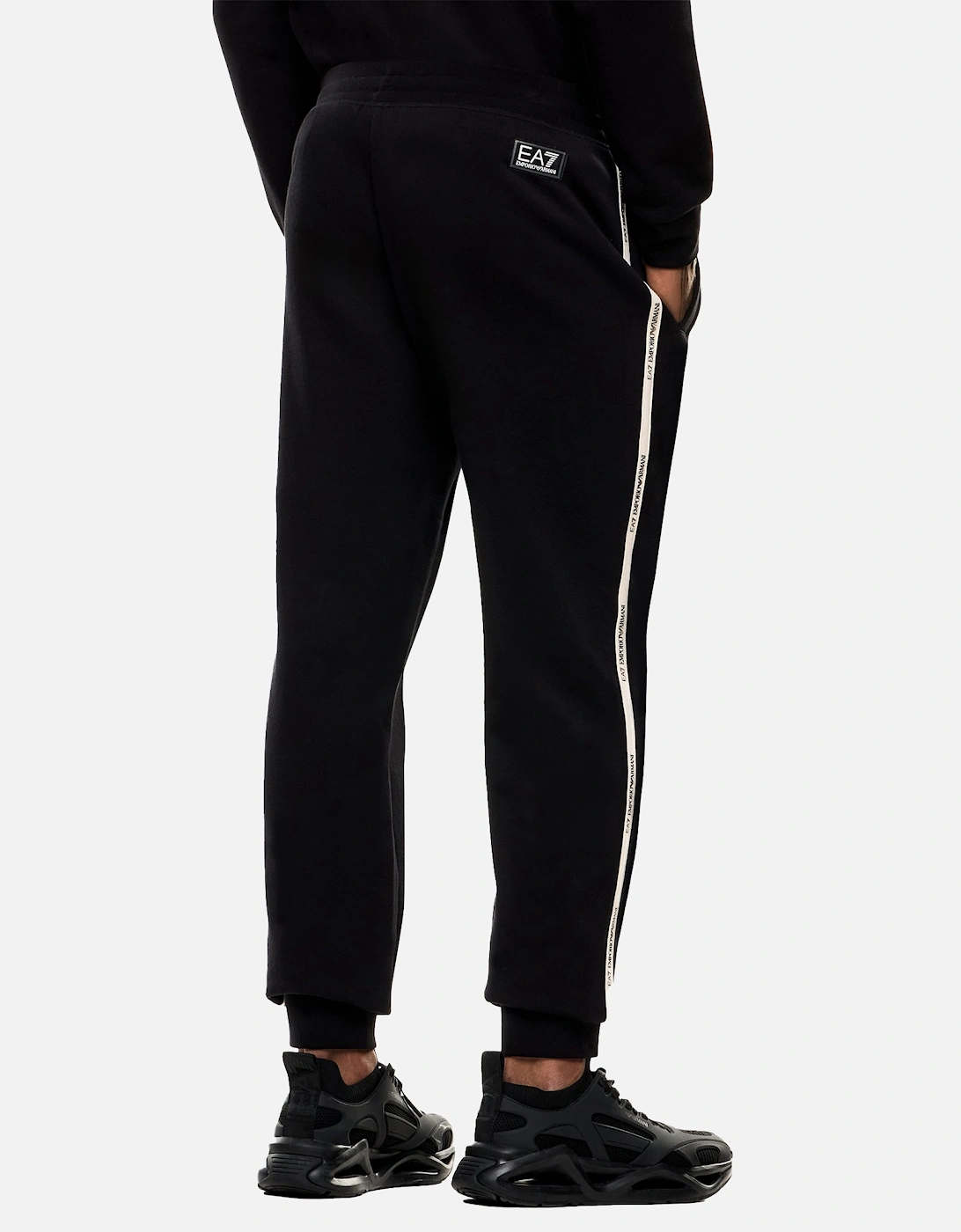 Emporio Armani Logo Series Tape Jogger Pants Black