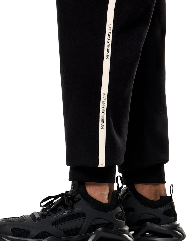 Emporio Armani Logo Series Tape Jogger Pants Black