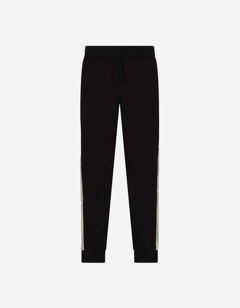 Emporio Armani Logo Series Tape Jogger Pants Black