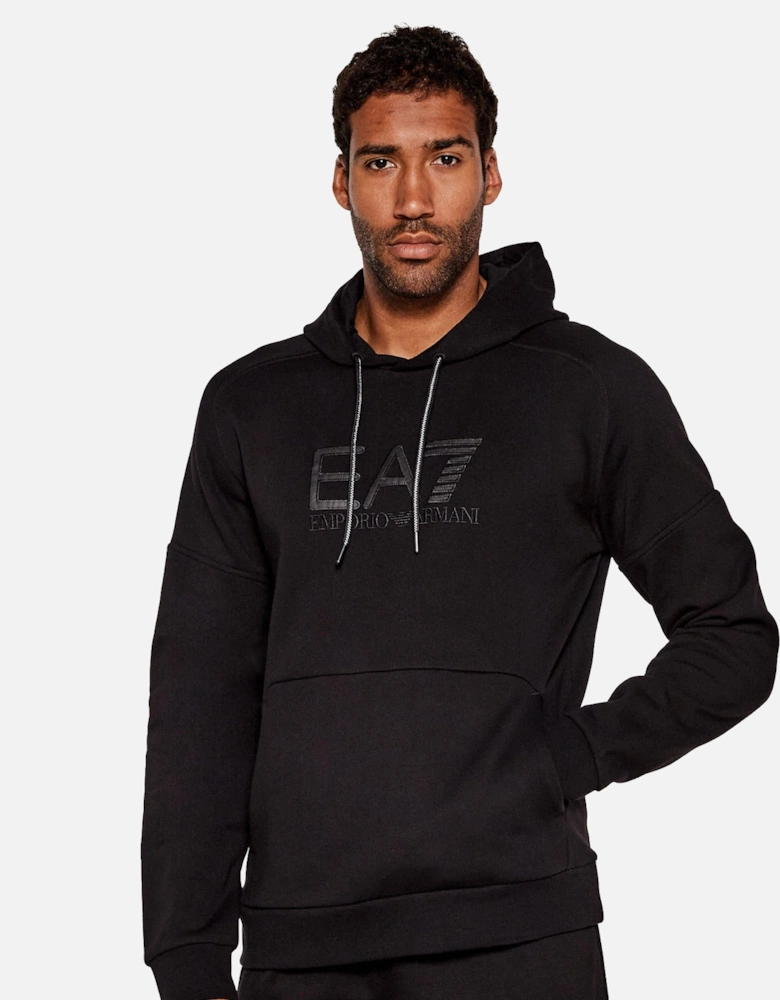 Emporio Armani Visibility Cotton Hoodie Black/Black