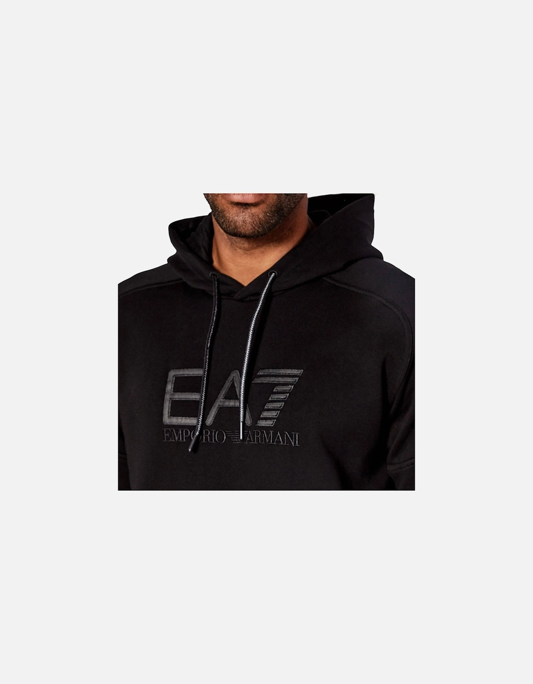 Emporio Armani Visibility Cotton Hoodie Black/Black
