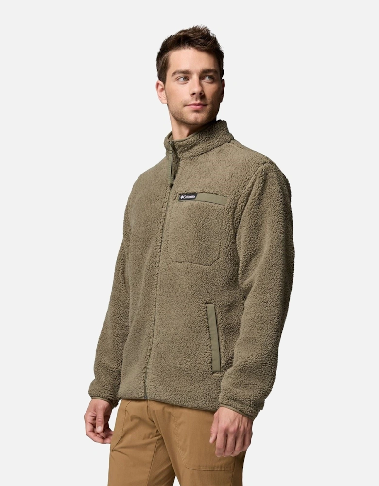 Rugged Ridge High Pile Full Zip Men's Green Fleece Jacket