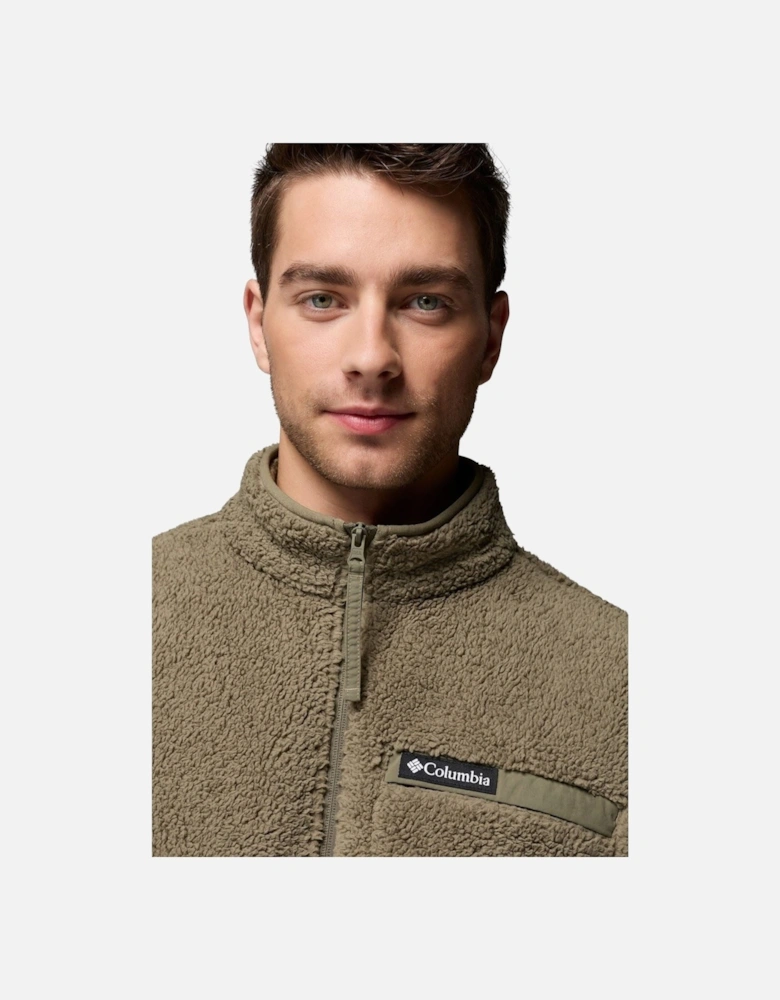 Rugged Ridge High Pile Full Zip Men's Green Fleece Jacket